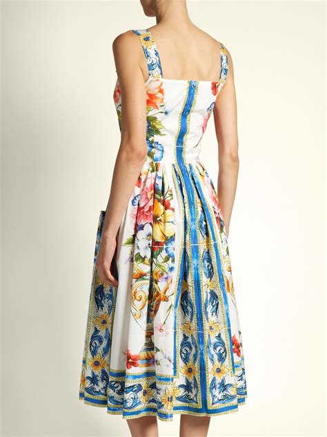 dolce & gabbana majolica dress.